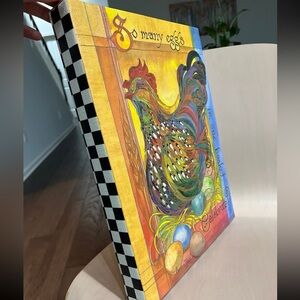 Art Print/Poster "So Many Eggs in One Basket" - Country Folk Art Hen,